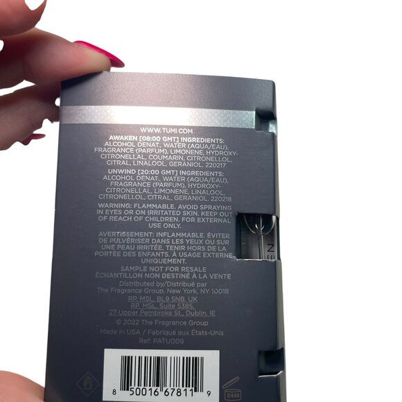 Lot of 22 TUMI Eau de Parfum Samples – Awaken & Unwind – 2ml Each - Picture 4 of 5